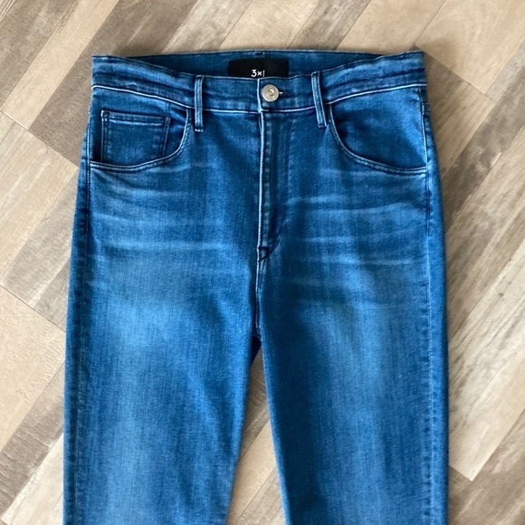 3X1 Jeans NYC Gallia Denim Flare Jeans Cropped Size 29 - Picture 4 of 16